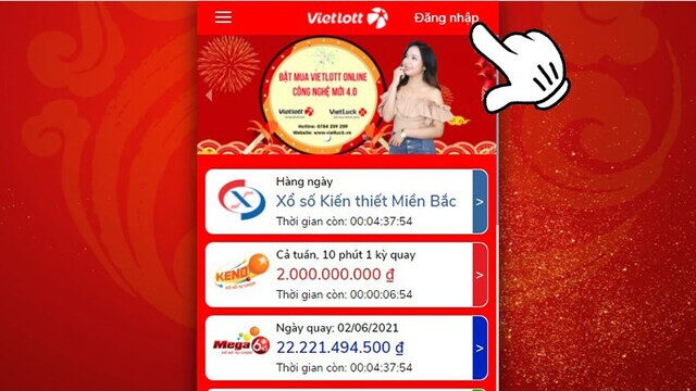 Bạn cần truy cập vào link muavietlott.com và đăng nhập